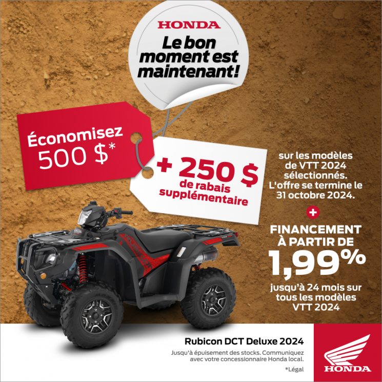 Honda – Taux de VTT 2024