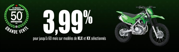 Financement Good Times – Taux de financement avantageux sur les Kawasaki KLX et KX à Drummondville!