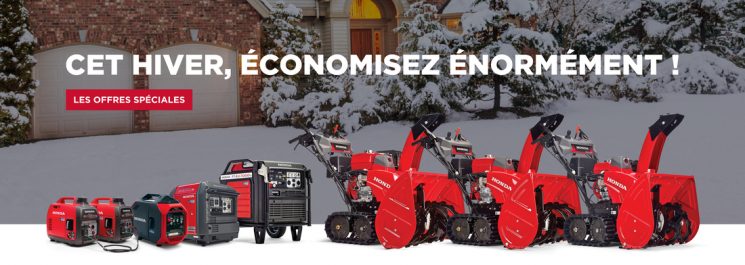 Financement Honda – Cet hiver, économisez énormément sur nos Souffleuses Honda et nos Génératrice Honda à Drummondville