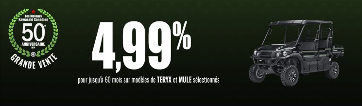 Financement Good Times – Taux de financement avantageux sur votre moto côte-à-côte Teryx ou Mule à Drummondville!